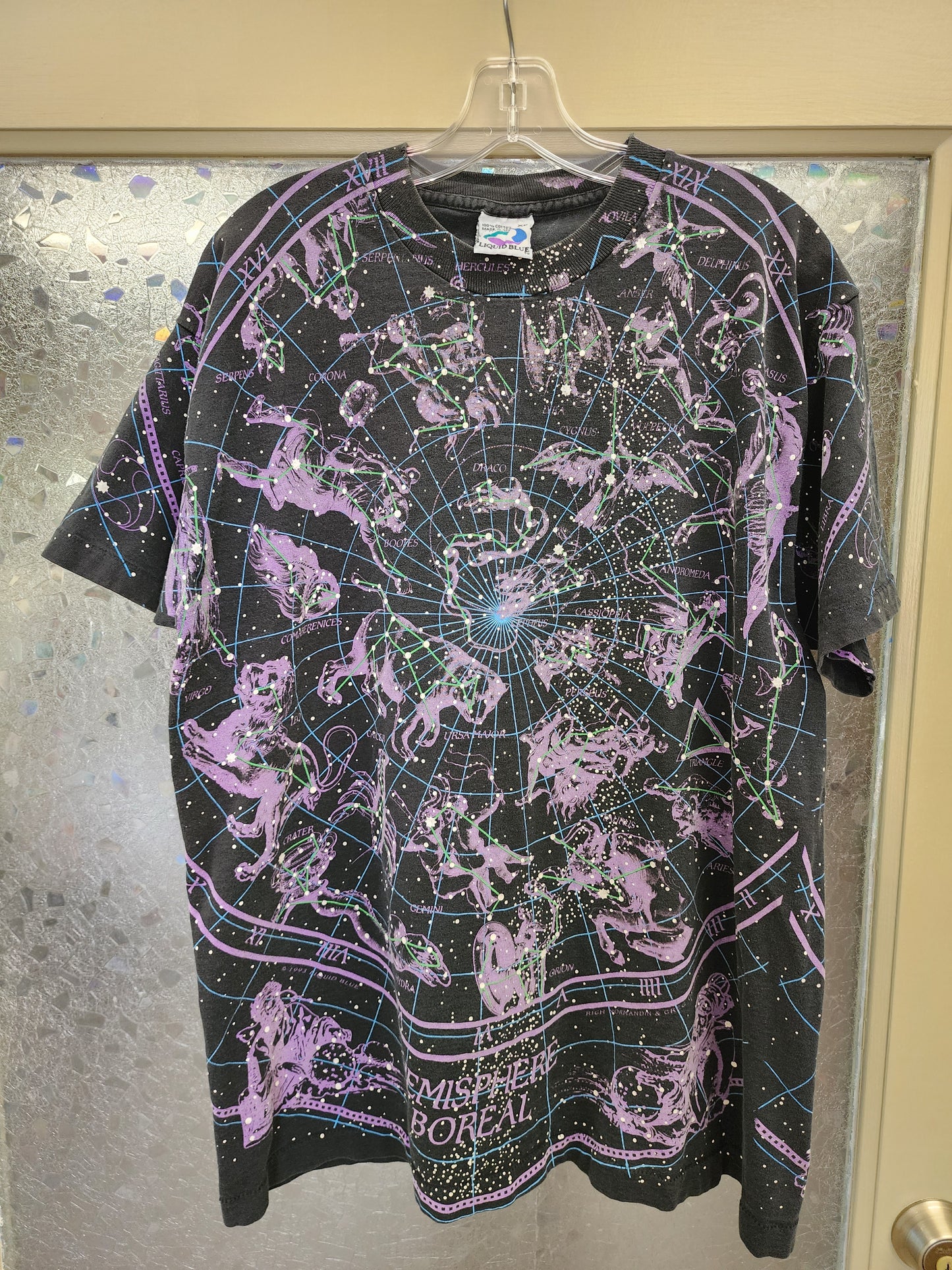 Liquid Blue Zodiac Astrology T-shirt