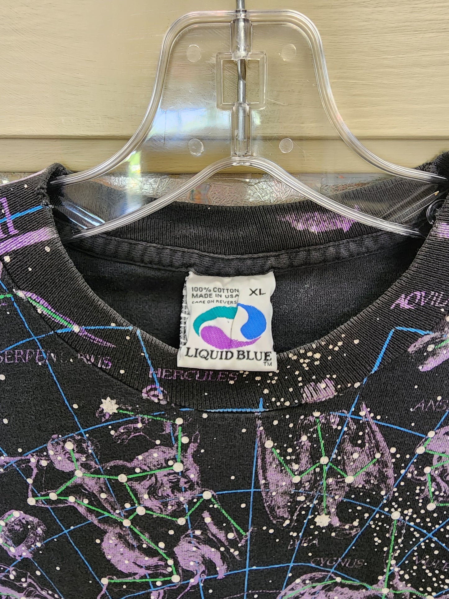 Liquid Blue Zodiac Astrology T-shirt